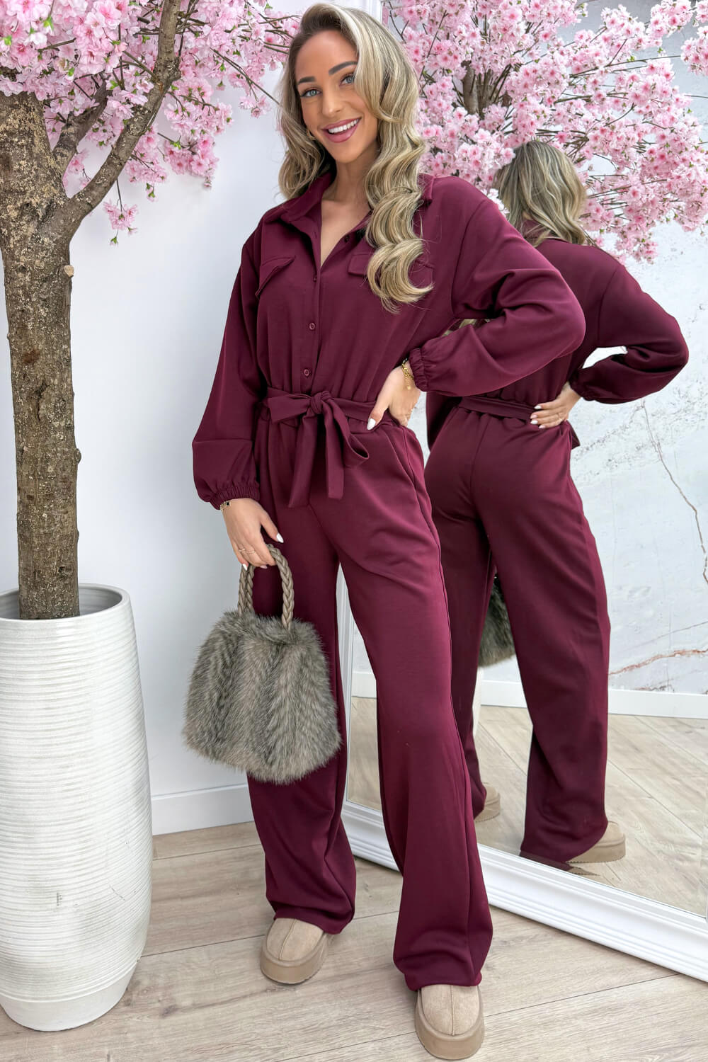 One and done jumpsuit - Bordeaux