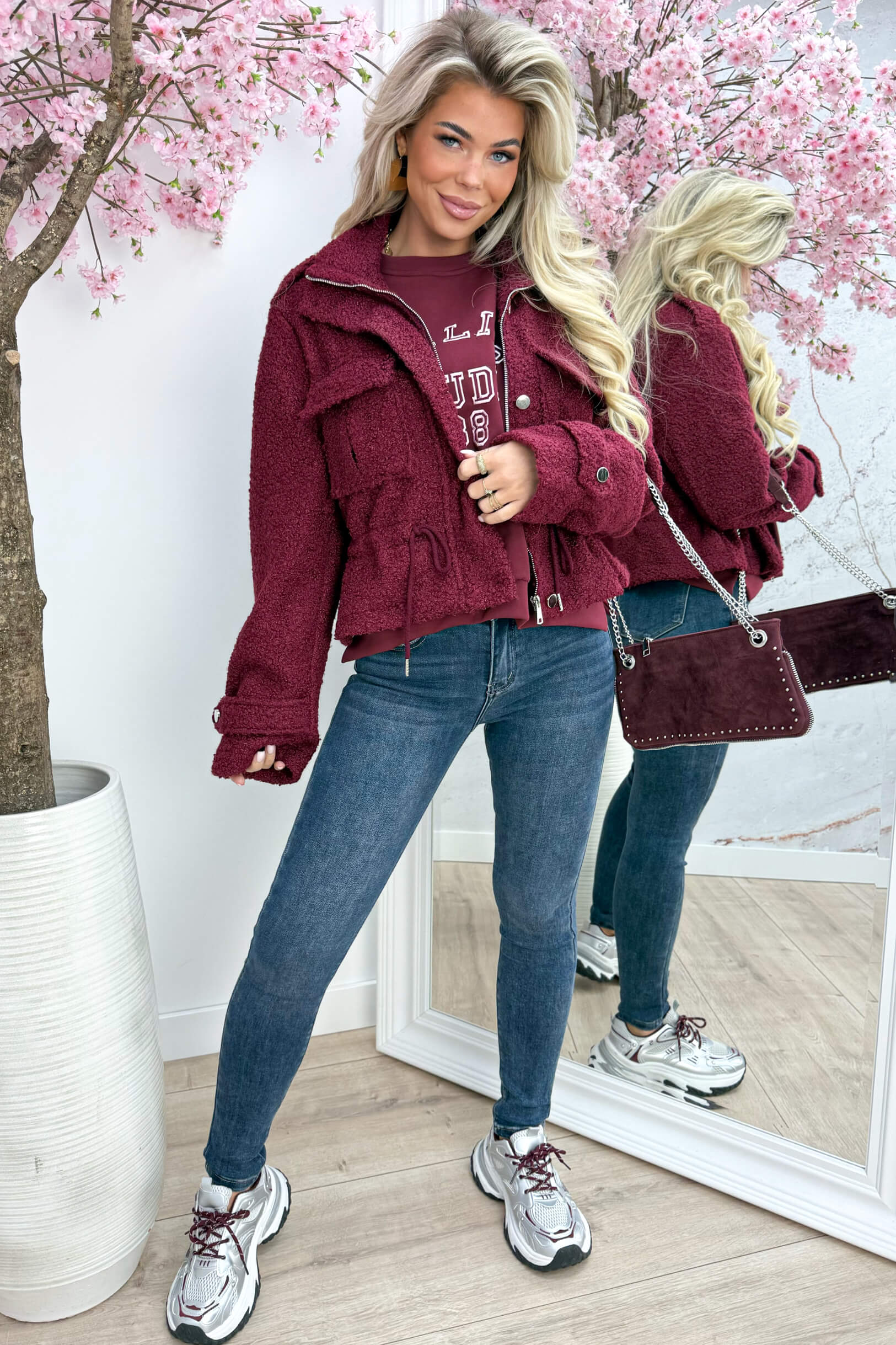 Teddy jacket - Bordeaux