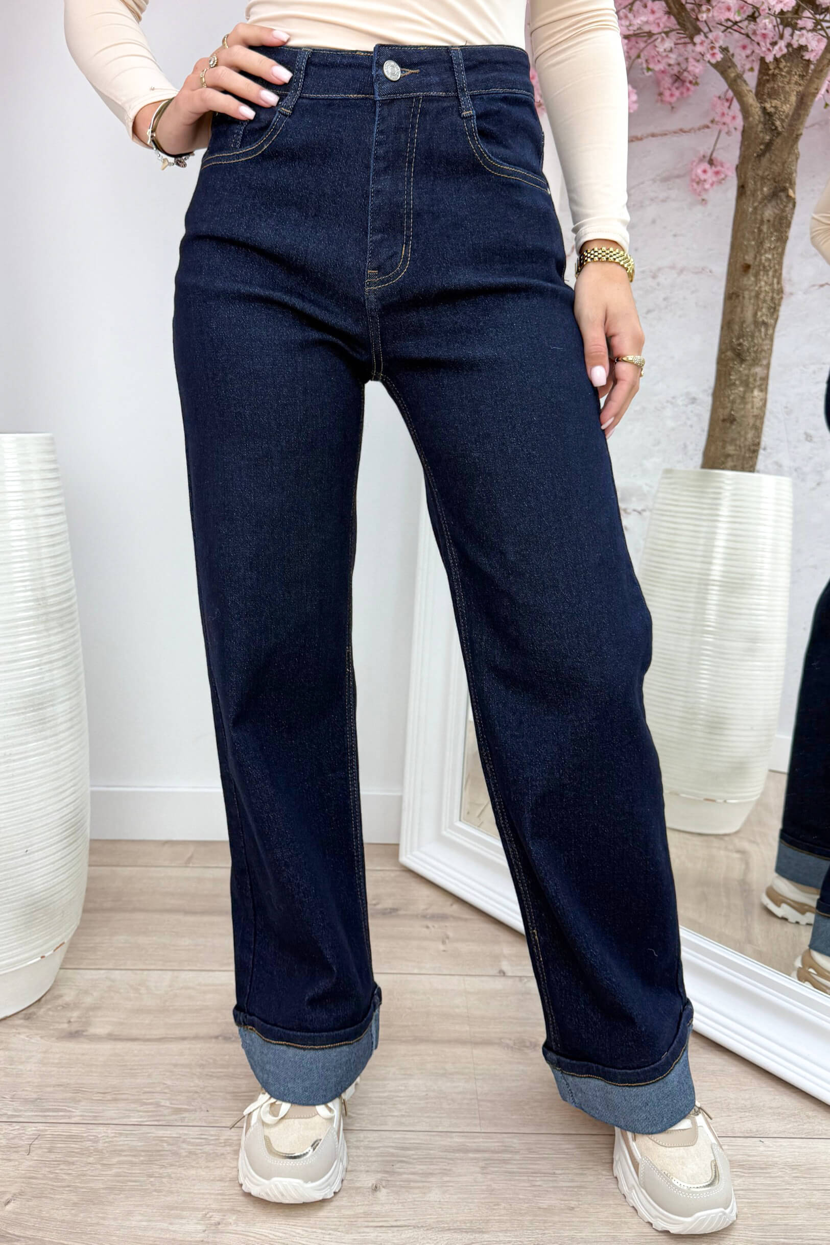 Loevy wide leg jeans - Jeans blue