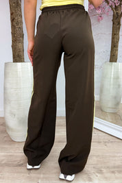 Yours to keep stripe pantalon - Geel