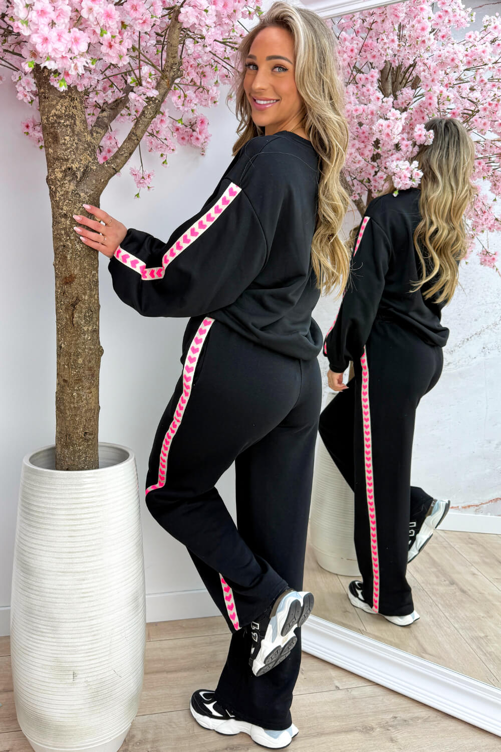 Neon lover sweater - Zwart