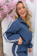 Check into style bomber - Navy