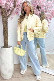 Bloom and shine bomber - Geel