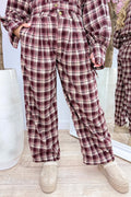Check it twice pants - Bordeaux
