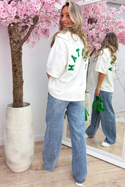 Matcha latte T-shirt - Wit
