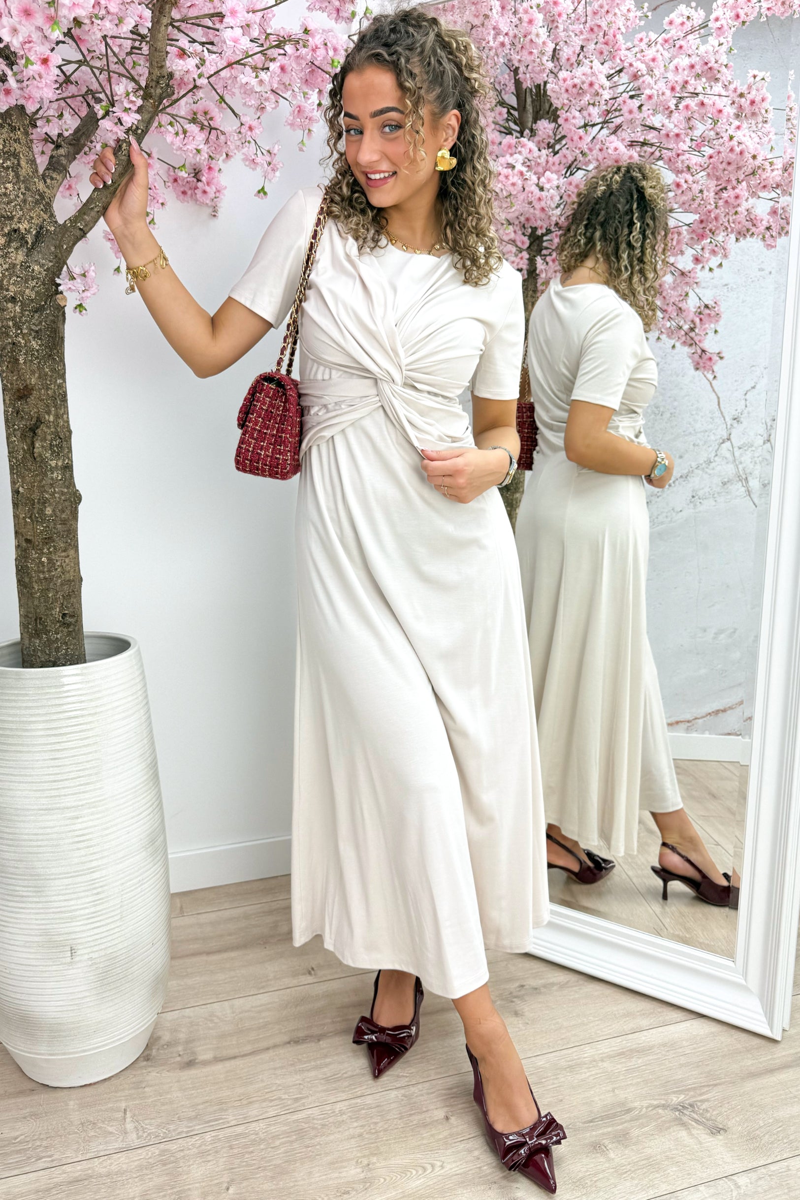 Robe toujours brillante - Lt. Beige