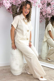 Golden Sunrise Brooch Co -ord - Beige
