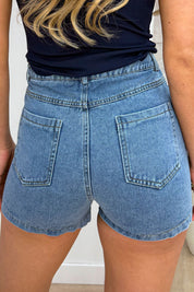 Diamond denim skort - Jeans blue