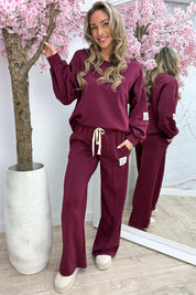 Perfect outfit comfy co-ord - Bordeaux