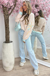 Under the palms trui - Mint