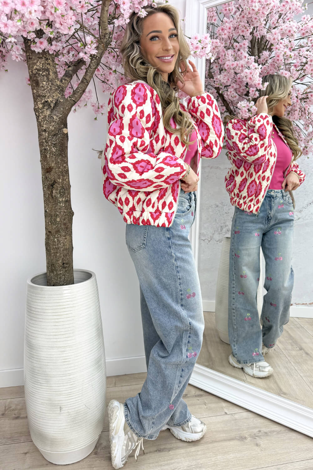 Aztec bomber - Fuchsia