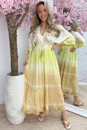 Havana beach dress - Olijf