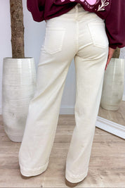 Beige breeze wide leg jeans - Beige