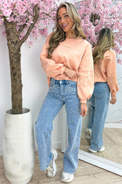 Simply iconic sweater - Koraal