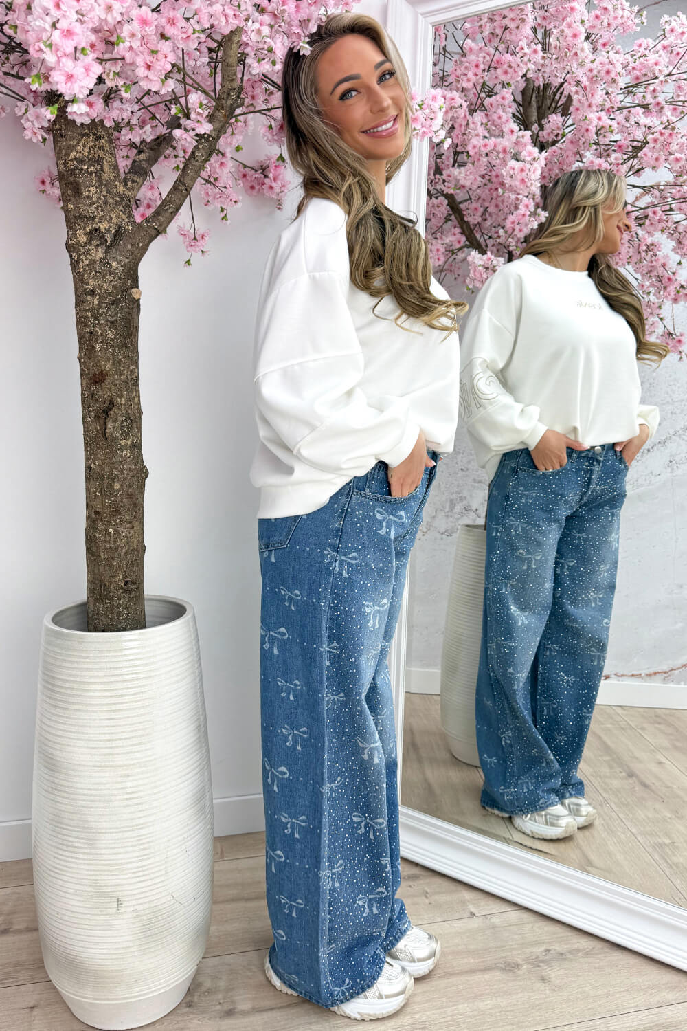 Simply iconic sweater - Wit