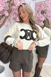 Teddy inspired trui - Bruin