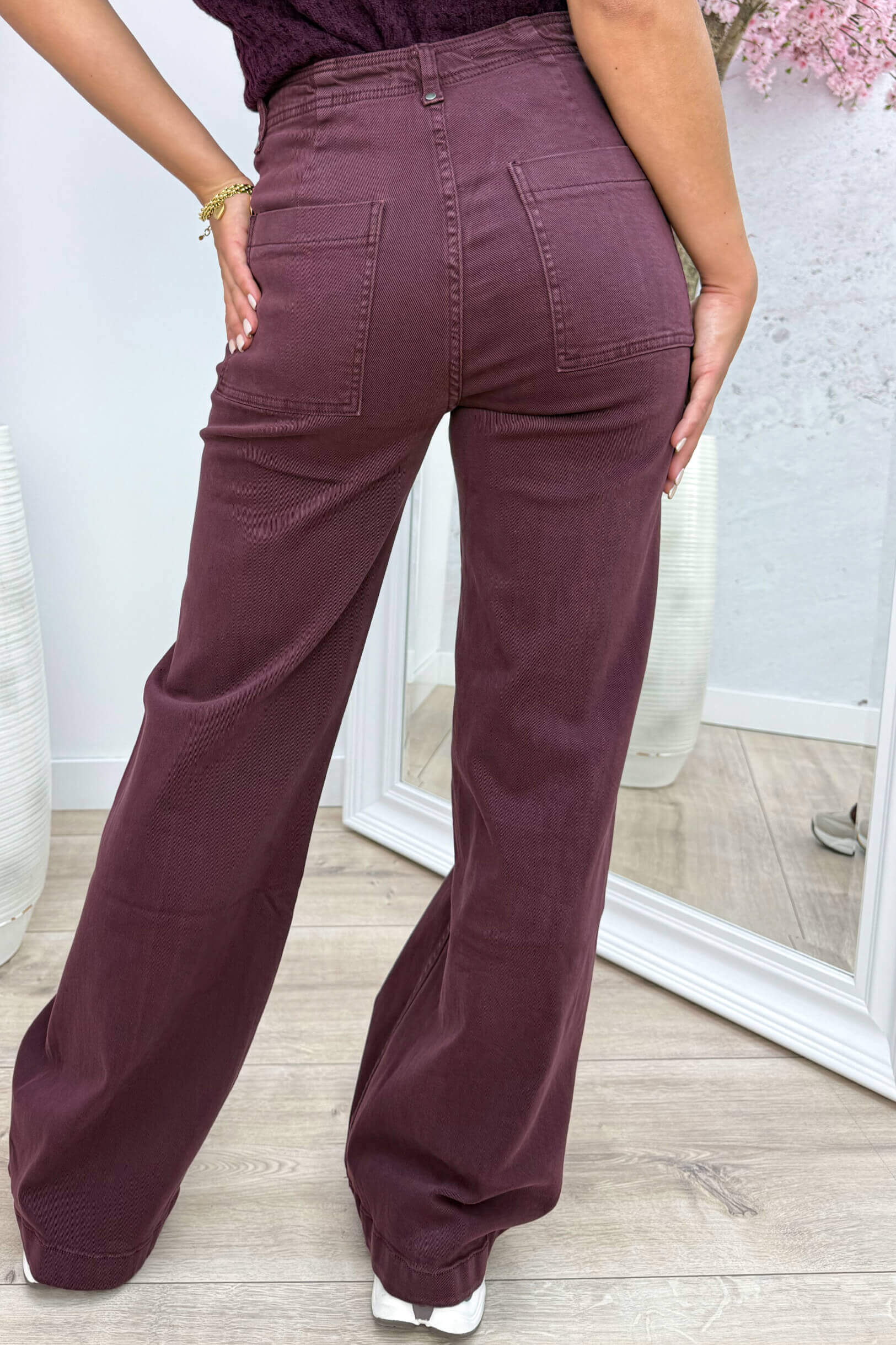 Wide leg jeans Y3333 - Bordeaux