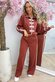Hooked on you comfy co-ord - Roest