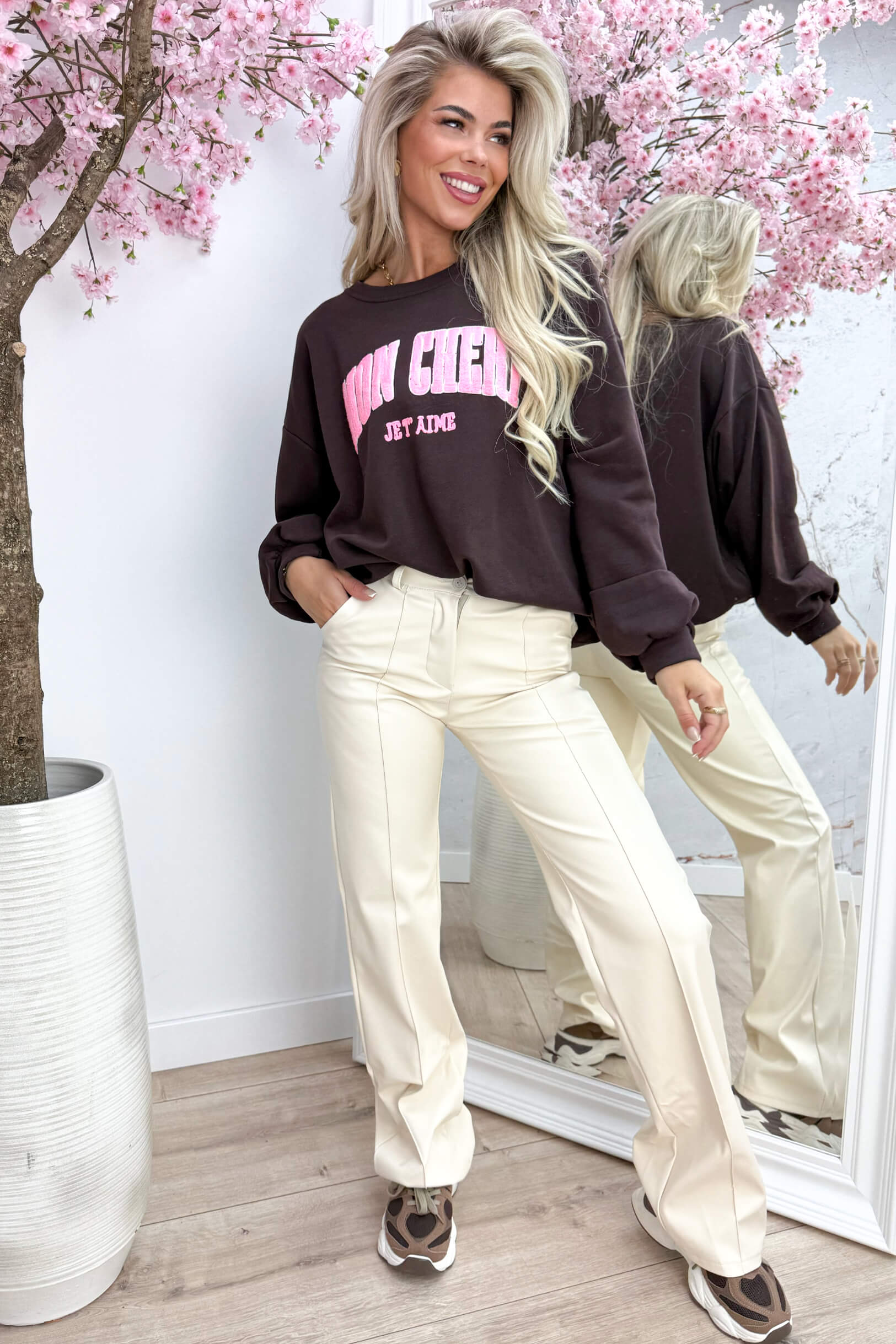 Mon Cherie Sweater R50509 - Brown