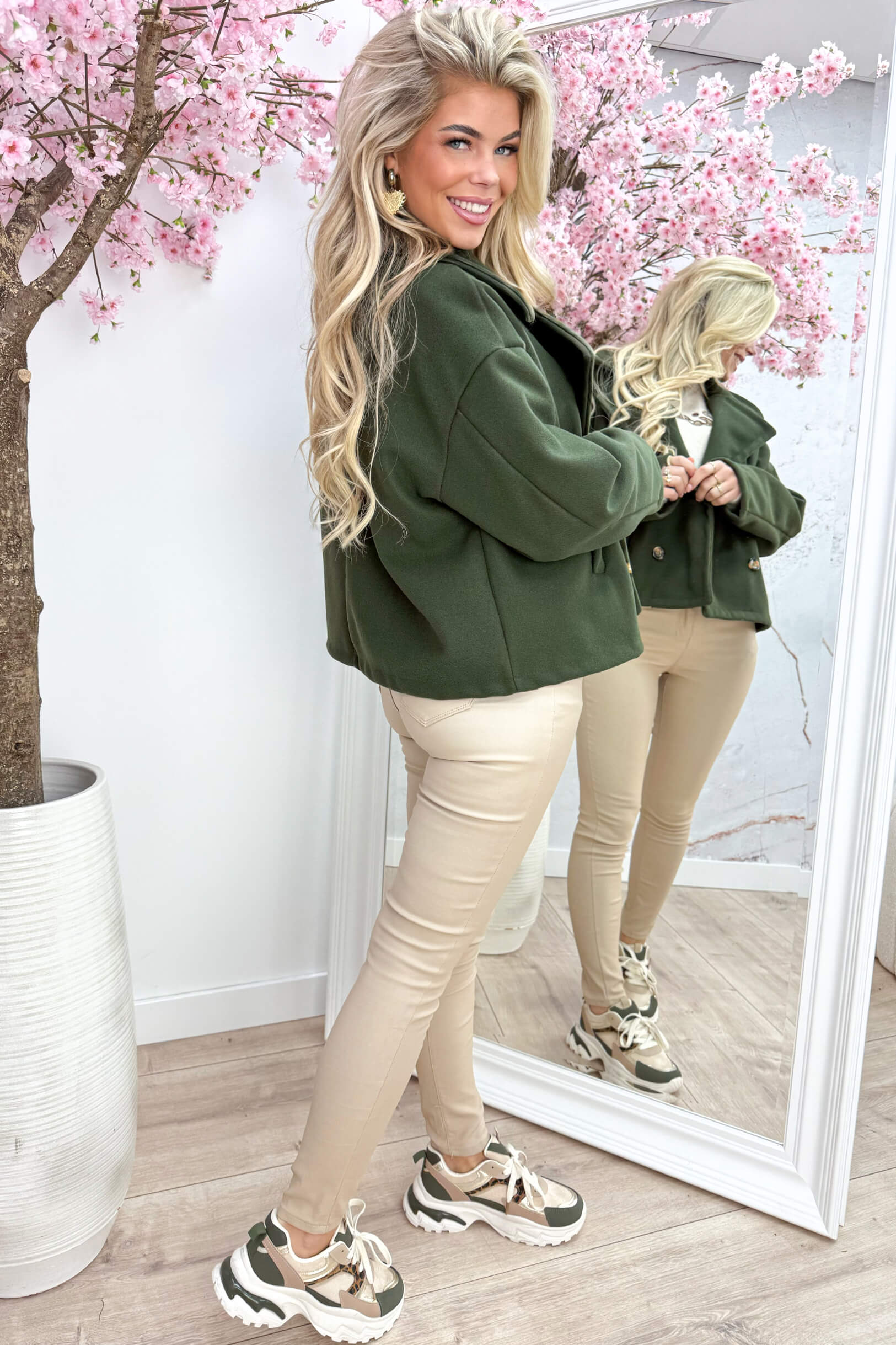 Ready for fall vilt trenchcoat - Army