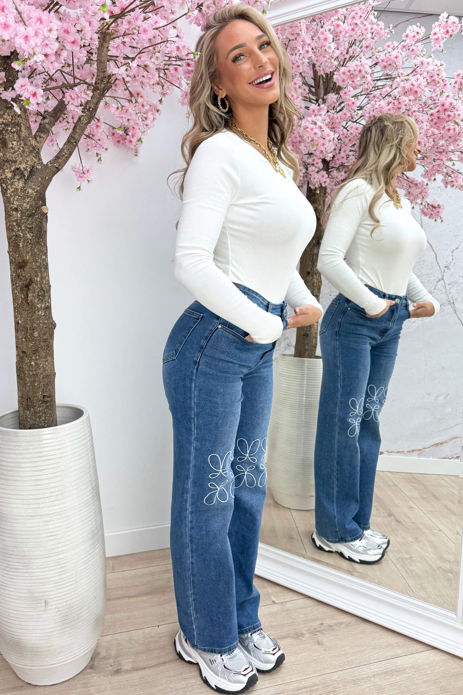 Basic ribbed body - Wit
