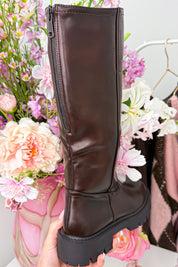 Chunky city boots - Bruin