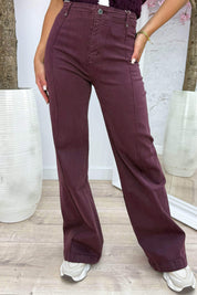 Wide leg jeans Y3333 - Bordeaux