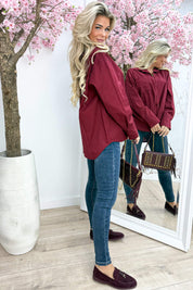 Loevy pocket blouse - Bordeaux