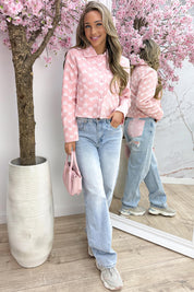 Sweet heart jacket - Roze