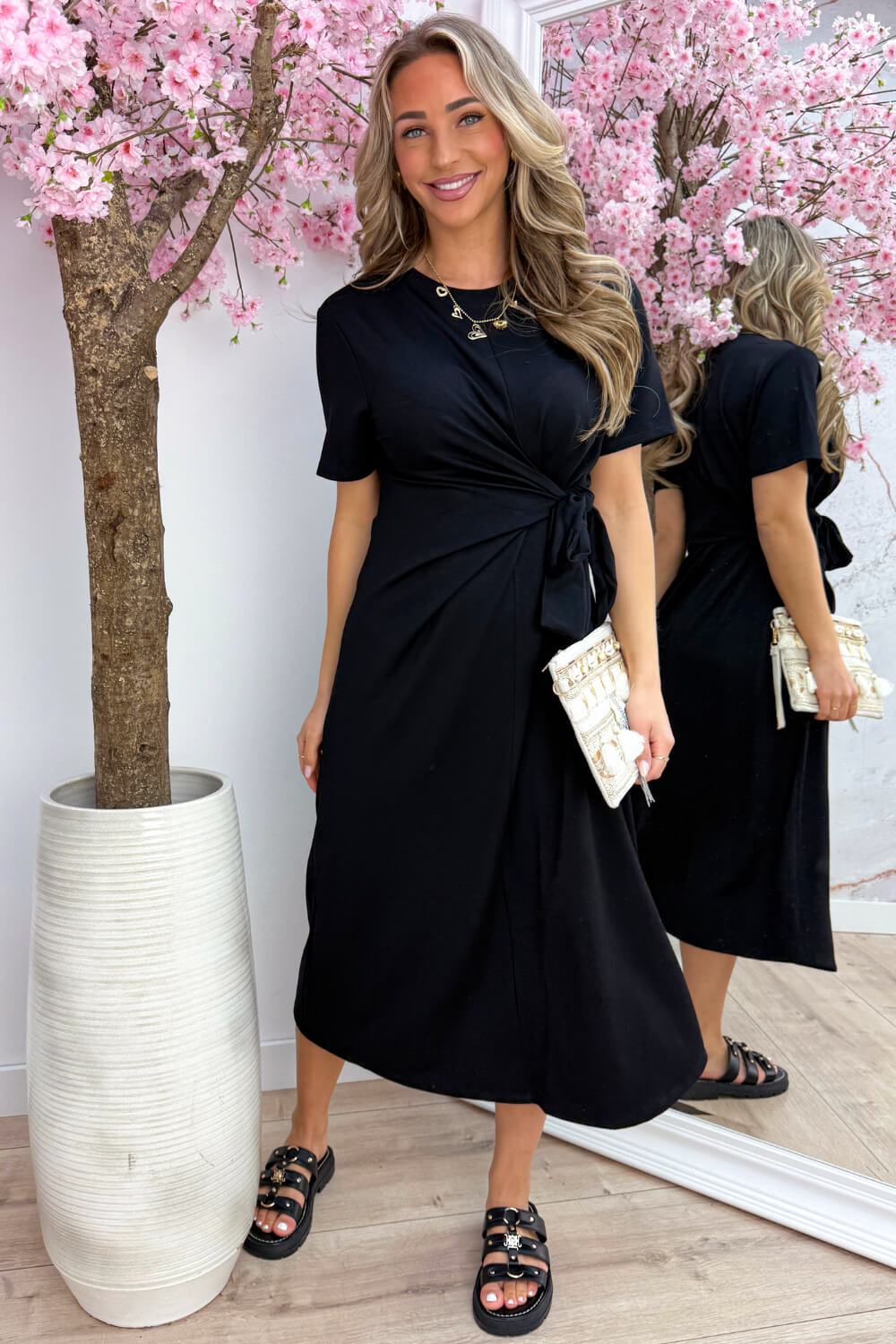 Wrap it up dress - Zwart