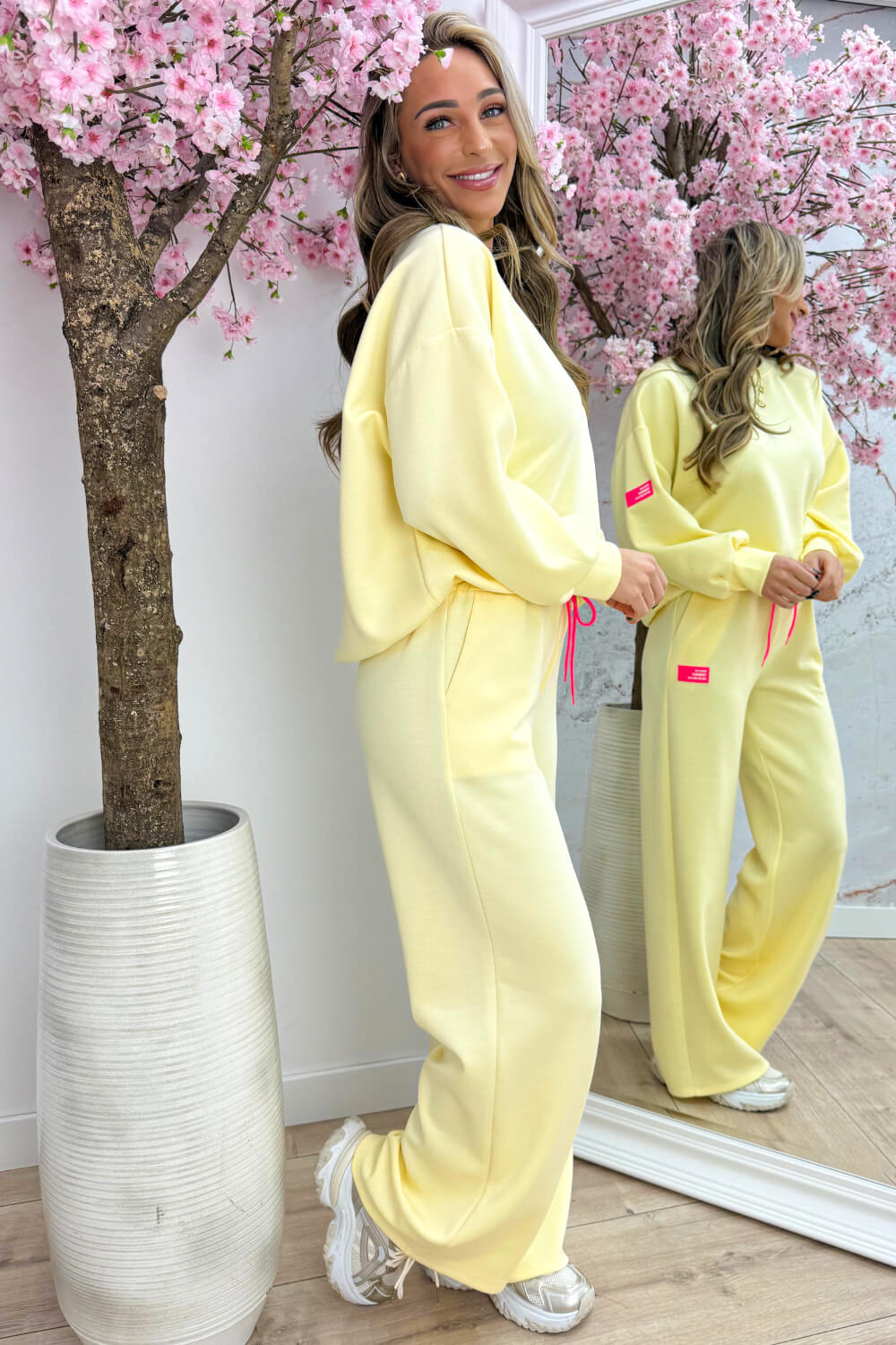 Embleem comfy co-ord - Geel