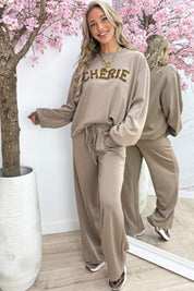 Cherie comfy co-ord - Taupe