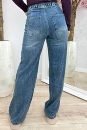 Dad fit full length jeans T6414 - Jeans blue