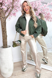 Corduroy vilt bomber - Army