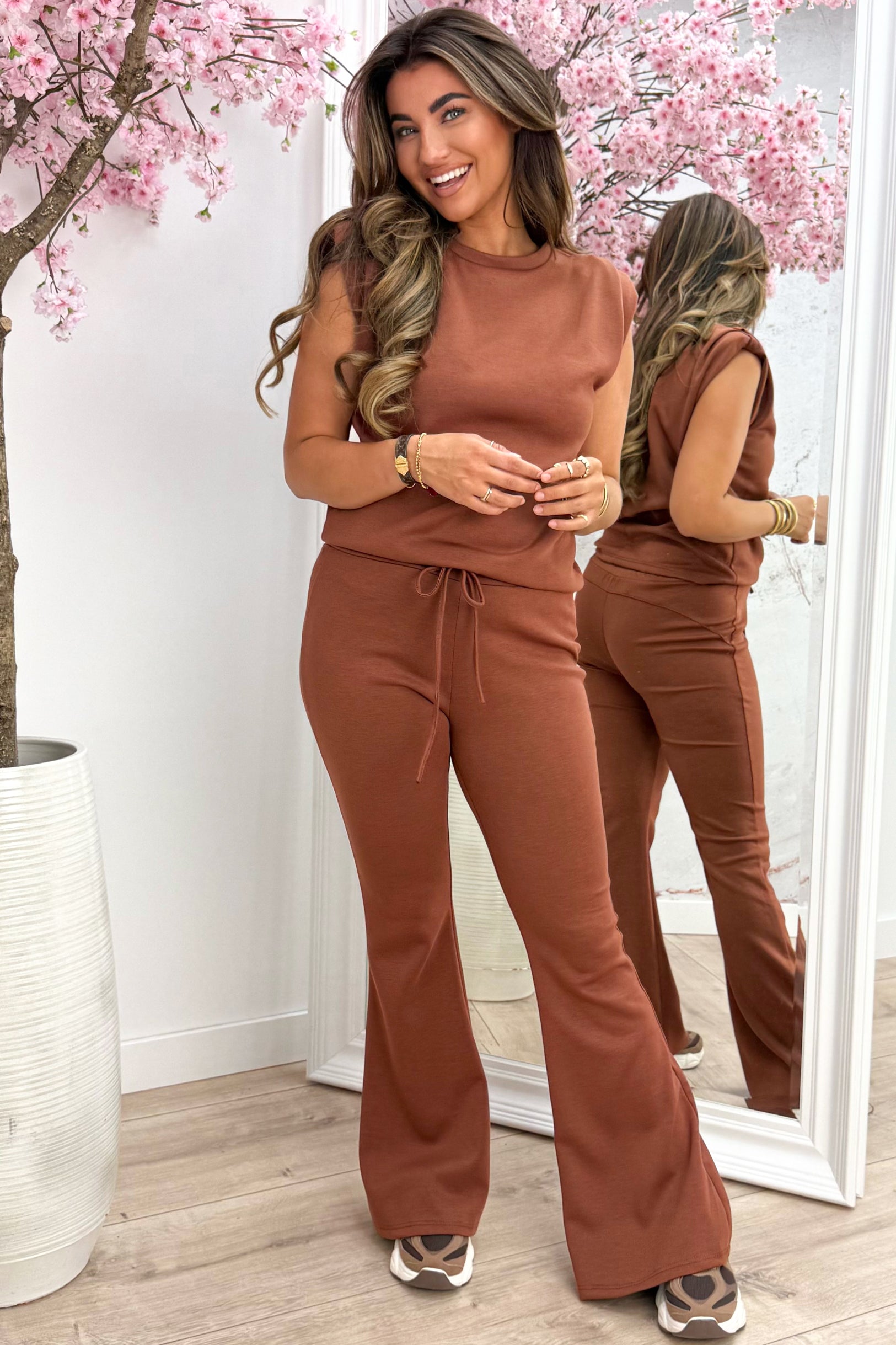 Statement comfy co-ord - Cognac