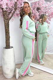 Stripe comfy co-ord - Mint