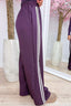 On the right track pants - Berry purple