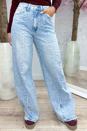 Love at first fit wide leg jeans (Queen Hearts) - Jeans blue