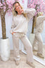 The sparkling side of comfy co-ord - Beige