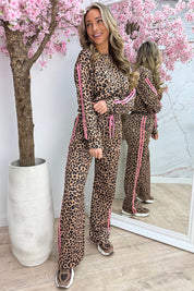 Wild stripe comfy co-ord - Rosé