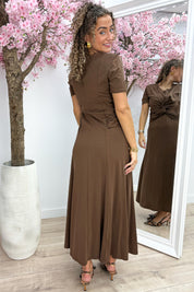 Robe toujours brillante - marron