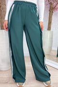On the right track pants - Dk. groen