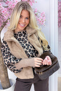Fur the love of it gilet - Taupe