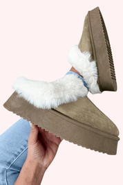 Cozy cloud pantoffels - Taupe