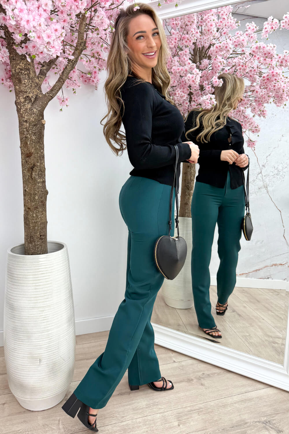 Exclusive draped topje - Zwart