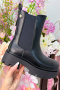 Chunky statement boots - Zwart