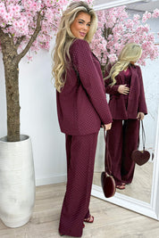 Diamond dreams co-ord - Bordeaux