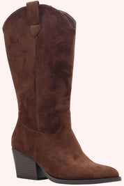 Howdy suede look cowboy boots - Bruin