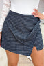 Checkered favorite skort - Jeans blue