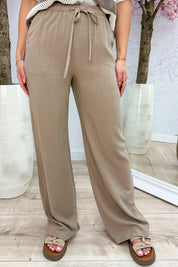 Most wanted linnen pants - Taupe